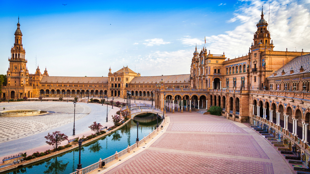 Plaza de España in Seville, Spain